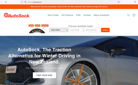 Attention New Zealand: New Online Store available at autosock.nz