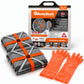AutoSock model AL71 for trucks and buses includes two snow socks, a pair of gloves and the product packaging